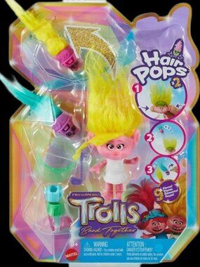 NIB Mattel Trolls Band Together Hair Pops Viva Doll Accessories Set